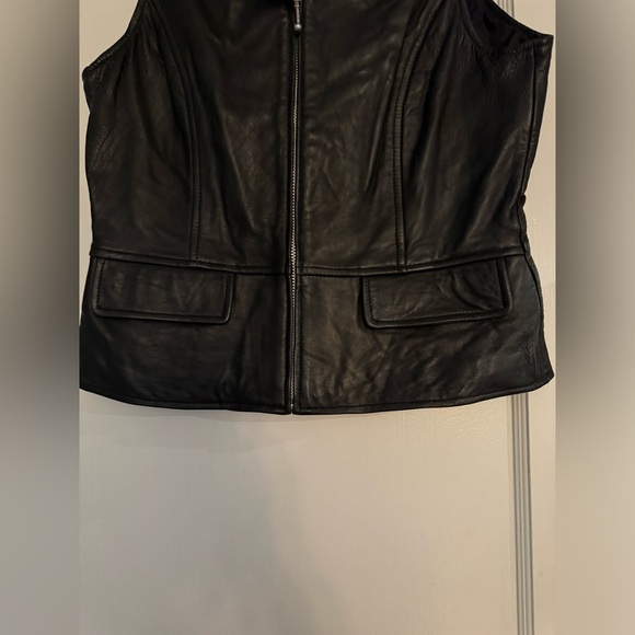 MY Studio Leather Vest Size 4 NWT - Picture 2 of 4